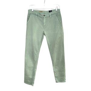 Adriano Goldschmied The Tristan Tailored Trouser in Pistachio Cotton Size 26R